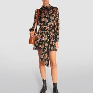 Alice + Olivia Floral Black Dress